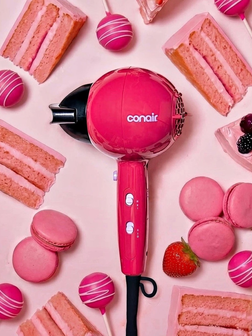 Conair Cake Pop Hair Dryer in Pink NWT